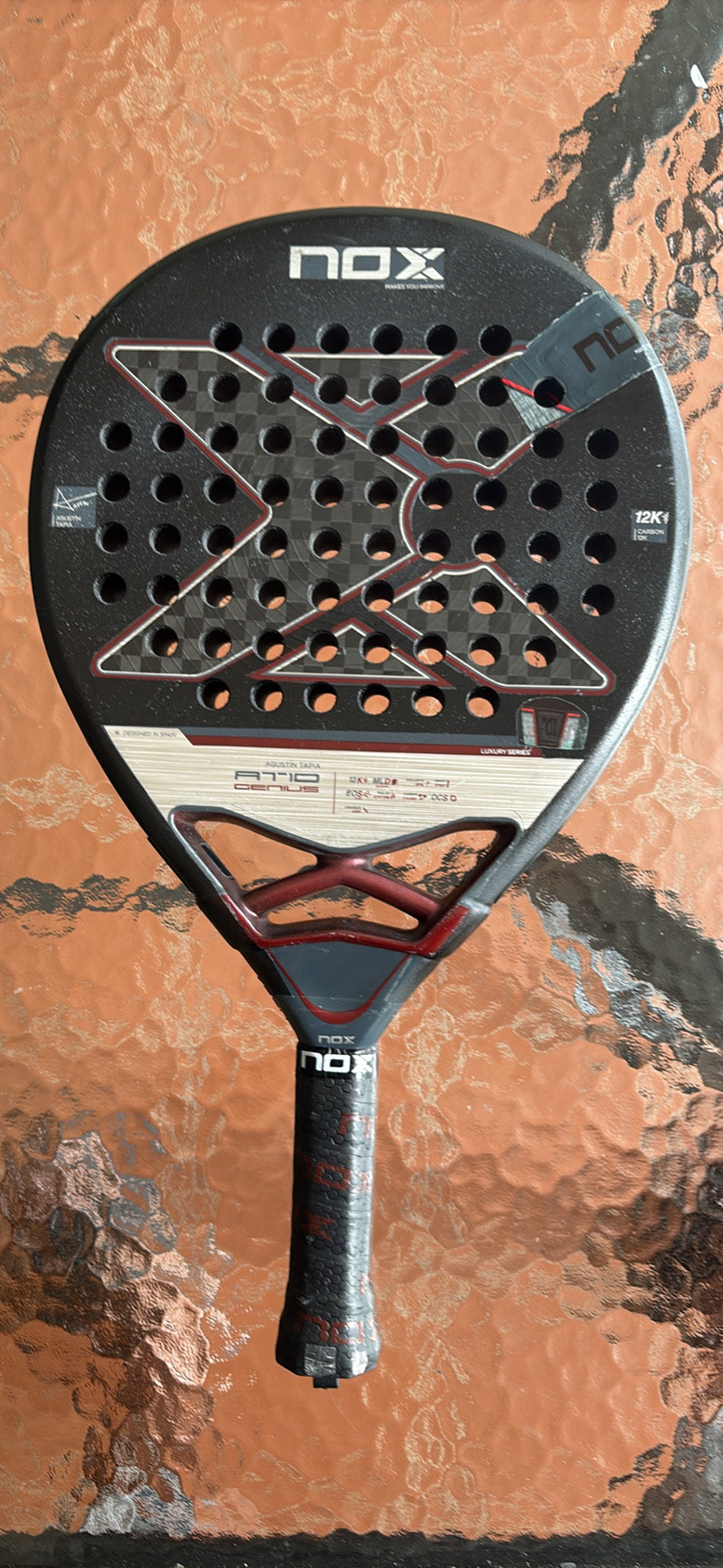 🔥🎾 PREOWNED 2025 NOX AT10 LUXURY GENIUS 18K ALUM PADEL RACKET 🎾🔥