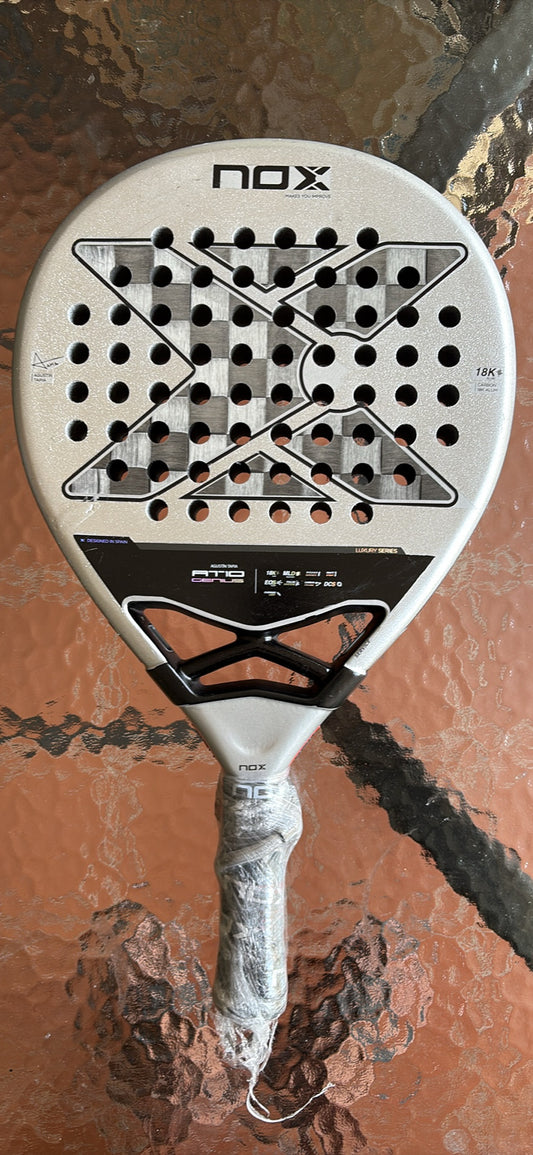 🎾🔥 PREOWNED NOX AT10 LUXURY GENIUS 18K ALUM PADEL RACKET 🔥🎾