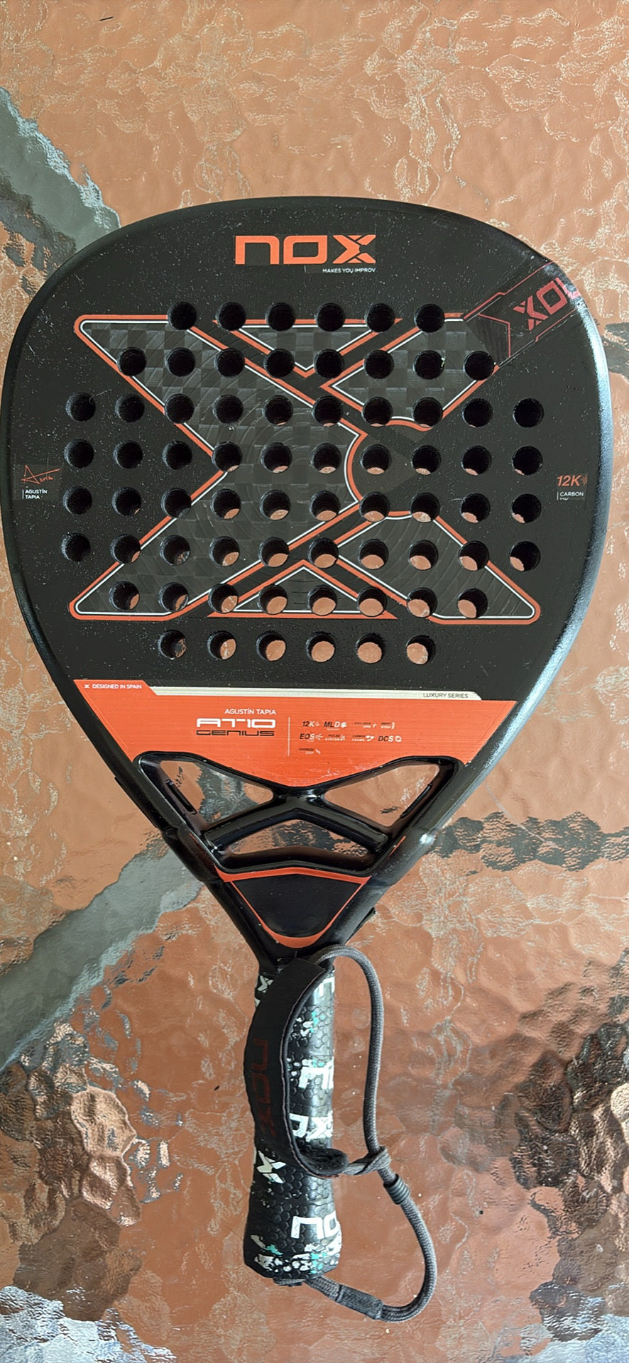 🔥🎾 PREOWNED NOX AT10 GENIUS 12K LUXURY SERIES PADEL RACKET 🎾🔥