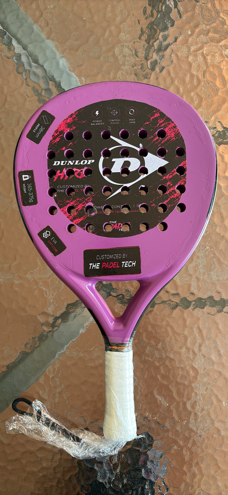 🎨🎾 Pre-Owned Custom Dunlop Hire Padel Racket
