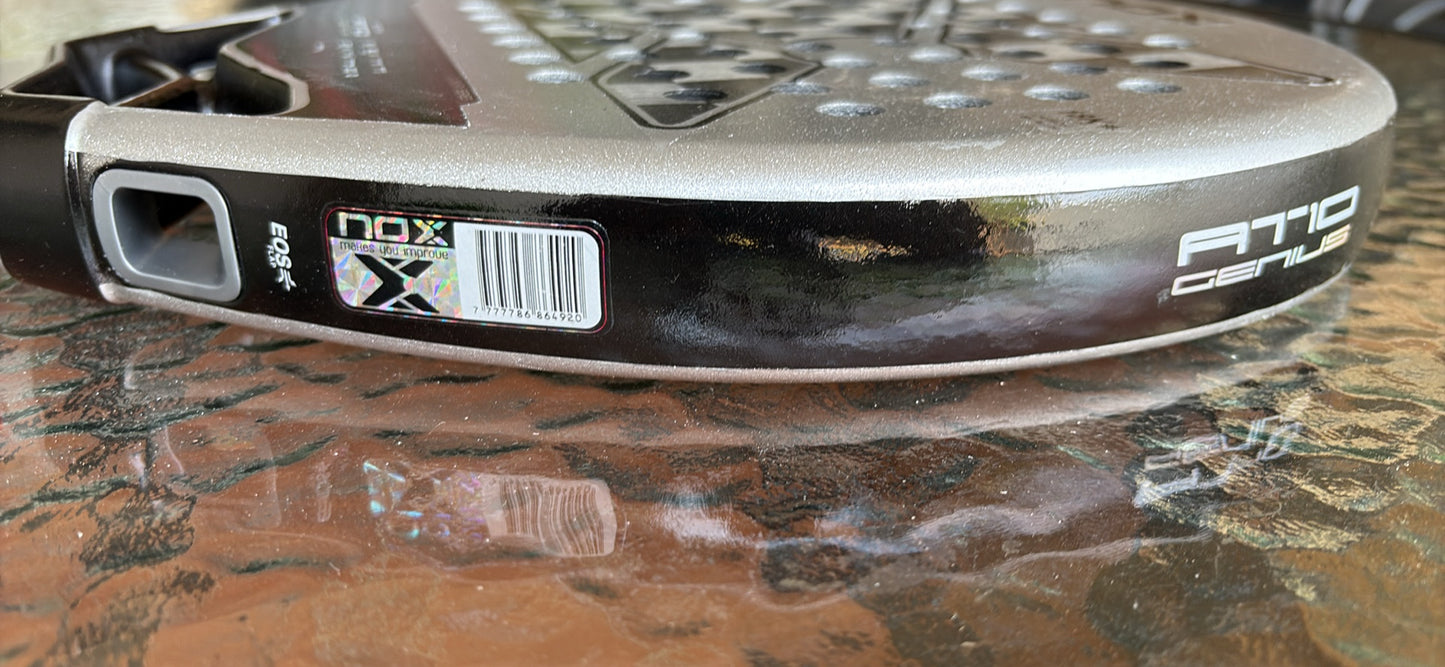 🎾🔥 PREOWNED NOX AT10 LUXURY GENIUS 18K ALUM PADEL RACKET 🔥🎾