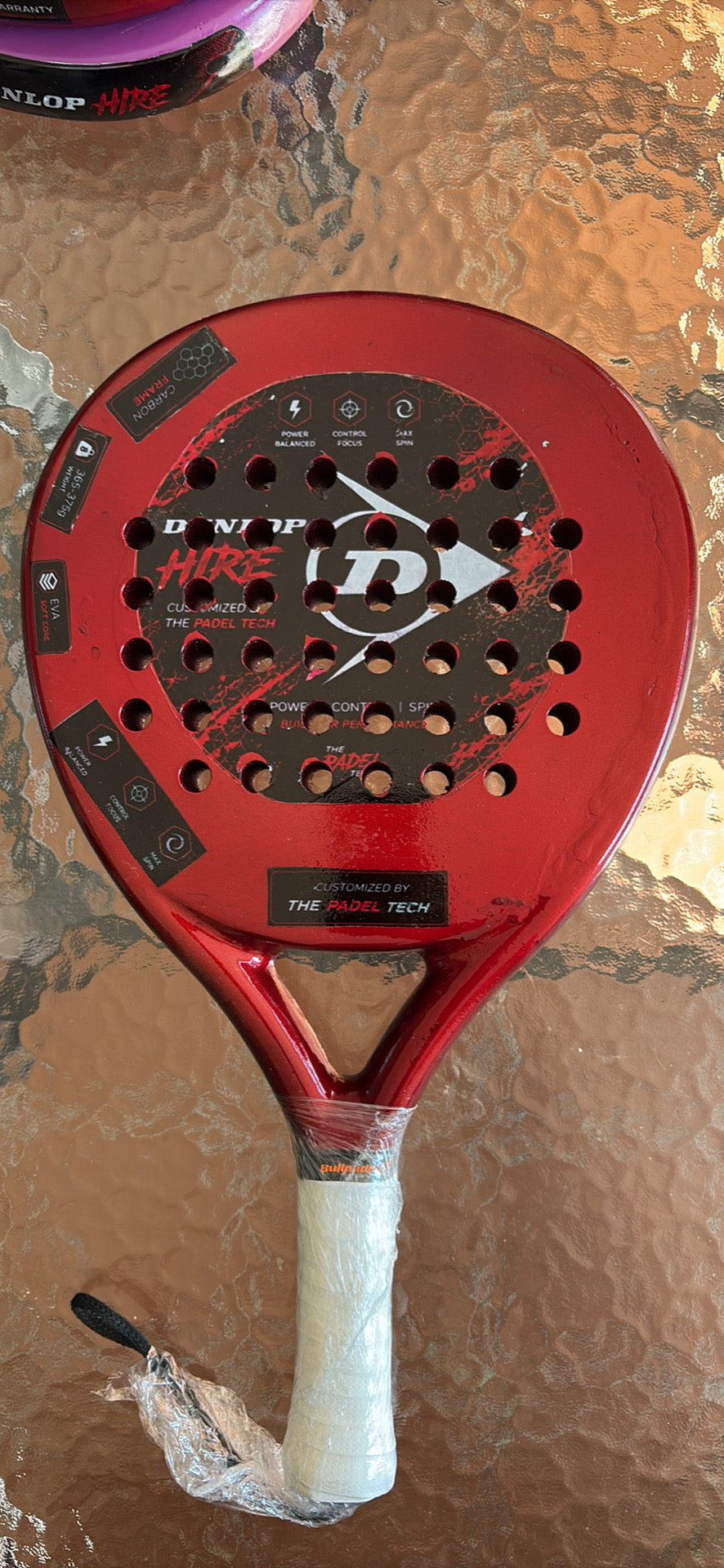 🎨🎾 Pre-Owned Custom Dunlop Hire Padel Racket