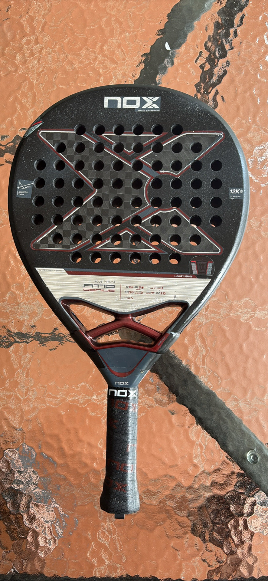 🔥🎾 PREOWNED 2025 NOX AT10 LUXURY GENIUS 18K ALUM PADEL RACKET 🎾🔥