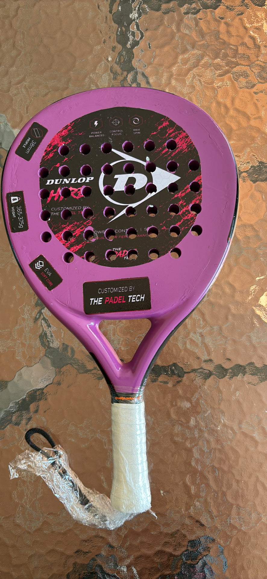 🎨🎾 Pre-Owned Custom Dunlop Hire Padel Racket