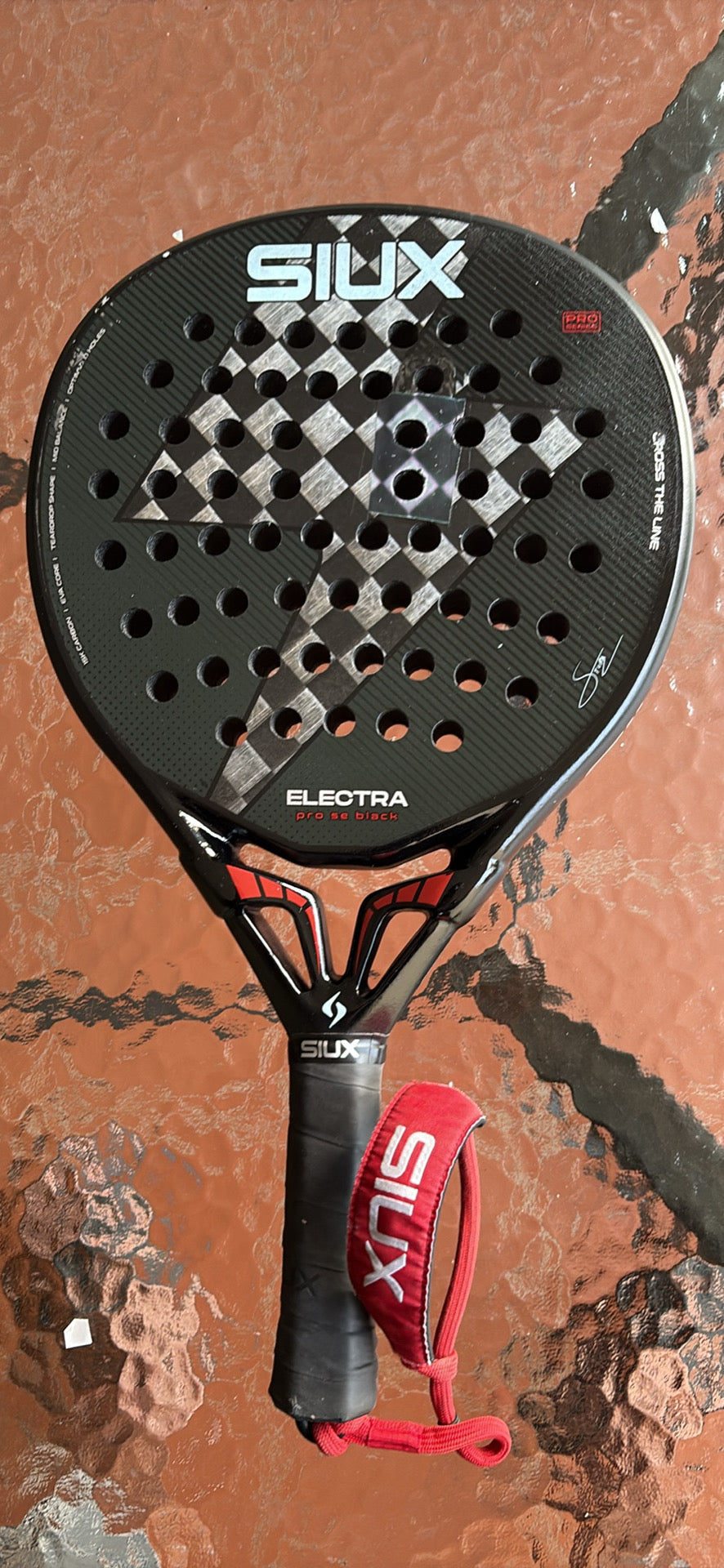 ⚡🖤 PREOWNED SIUX ELECTRA PRO SE BLACK PADEL RACKET 🖤⚡