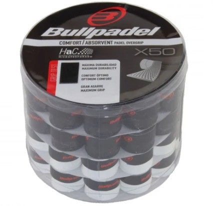 🎾 Bullpadel Overgrips – Black & White Performance Pack