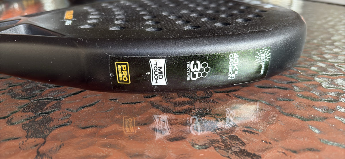 🖤🎾 PREOWNED SIUX TRILOGY PRO 5 — CUSTOM BLACK PADEL RACKET 🎾🖤