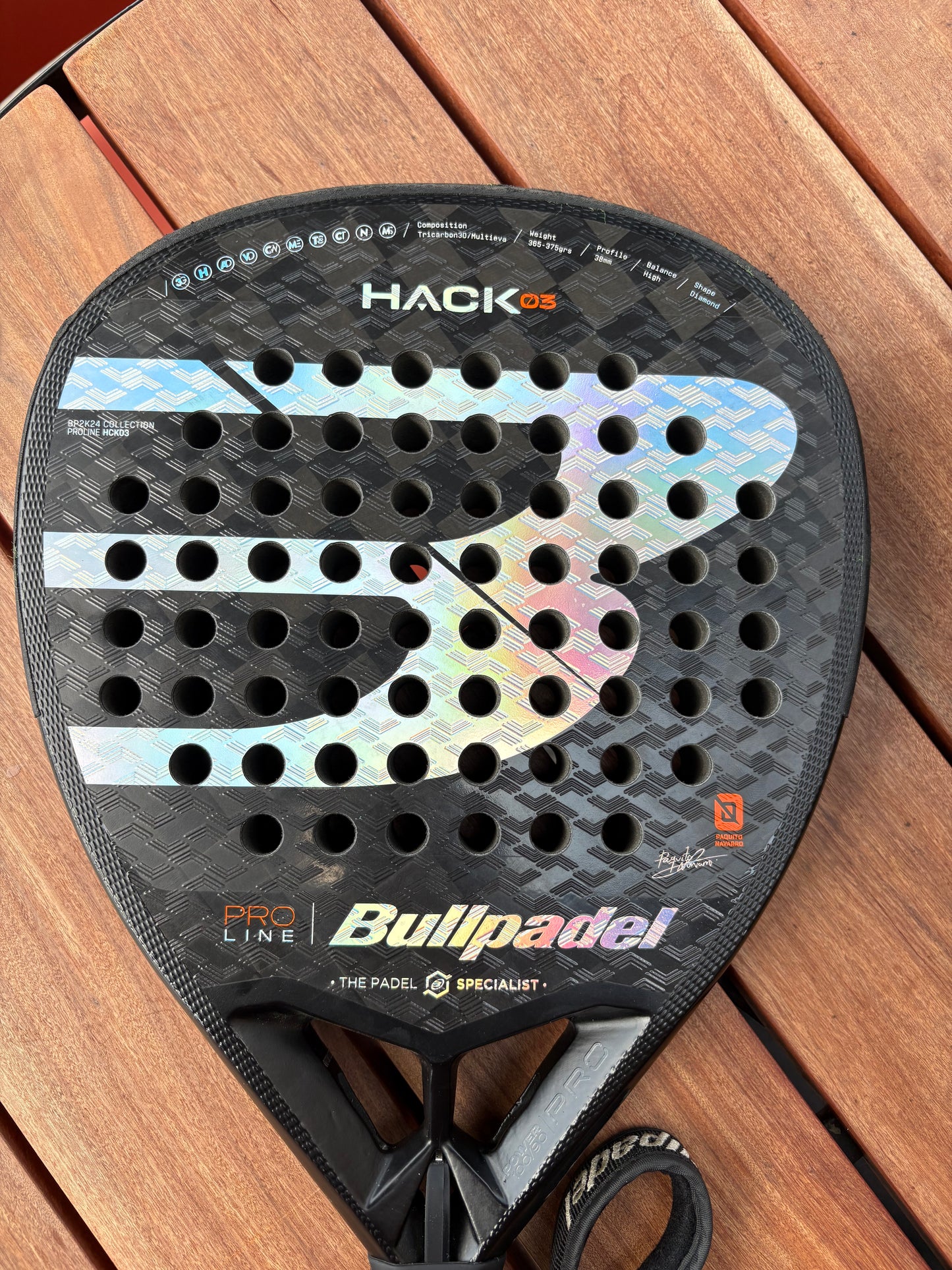 Bullpadel Hack 03 (Pro Line) – Paquito Navarro Edition (Grade A)